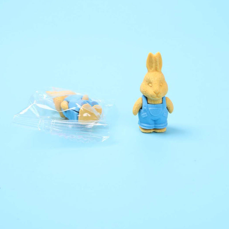 Elementary School Student Three-dimensional Animal Cartoon Cute Stationery Modeling Ordinary Child Eraser.