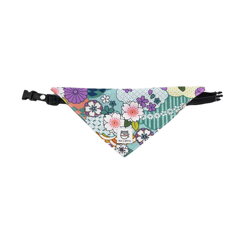 Japanese Tang Grass Pattern Dog Triangular Binder