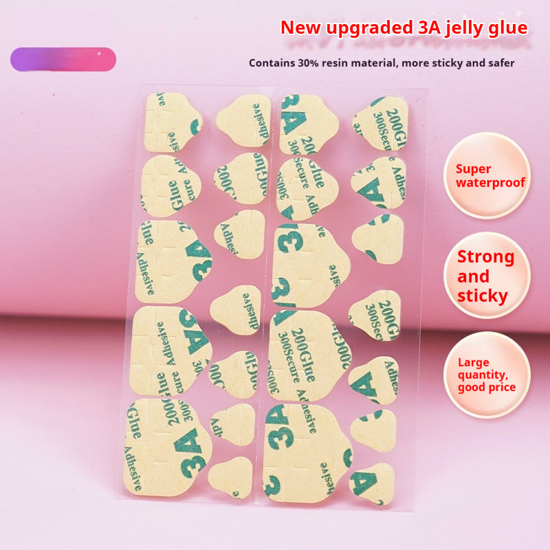 Fake Toe Nail Transparent Jelly Glue Waterproof Super Sticky Ultra-thin - EL CHEG