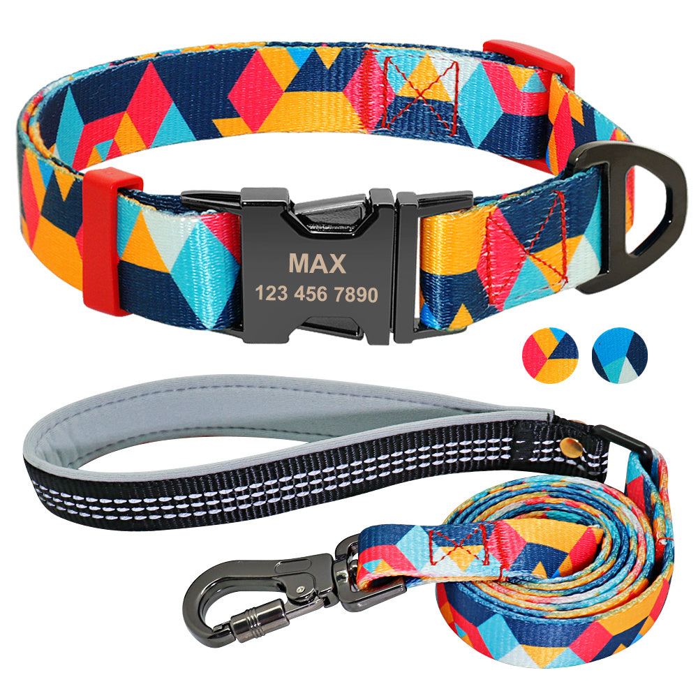 Dog tag lettering dog collar - EL CHEG