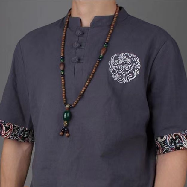 Retro Ethnic Sweater Chain Long Wooden Pendant