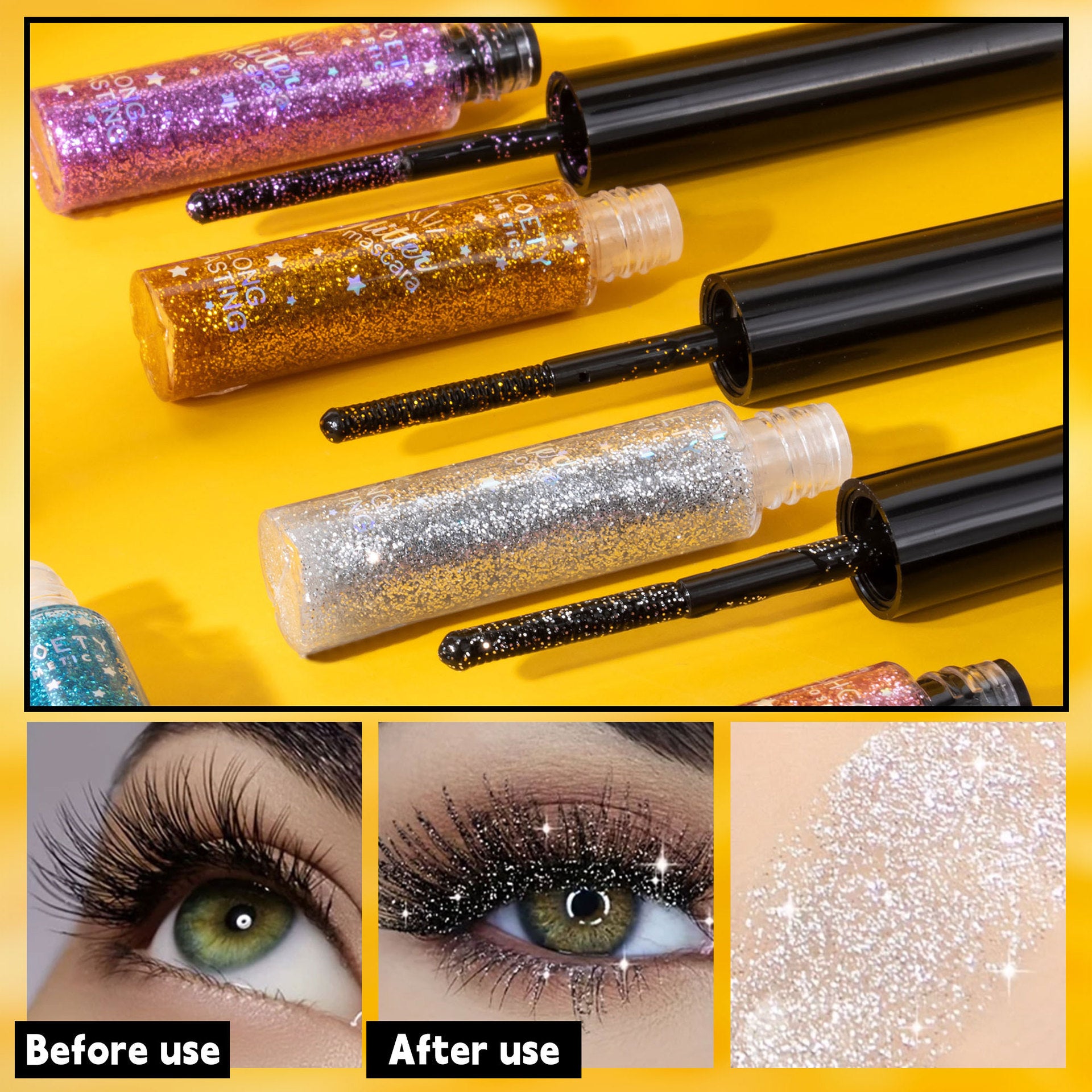 Color Mascara 5 Colors Waterproof Not Smudge - EL CHEG