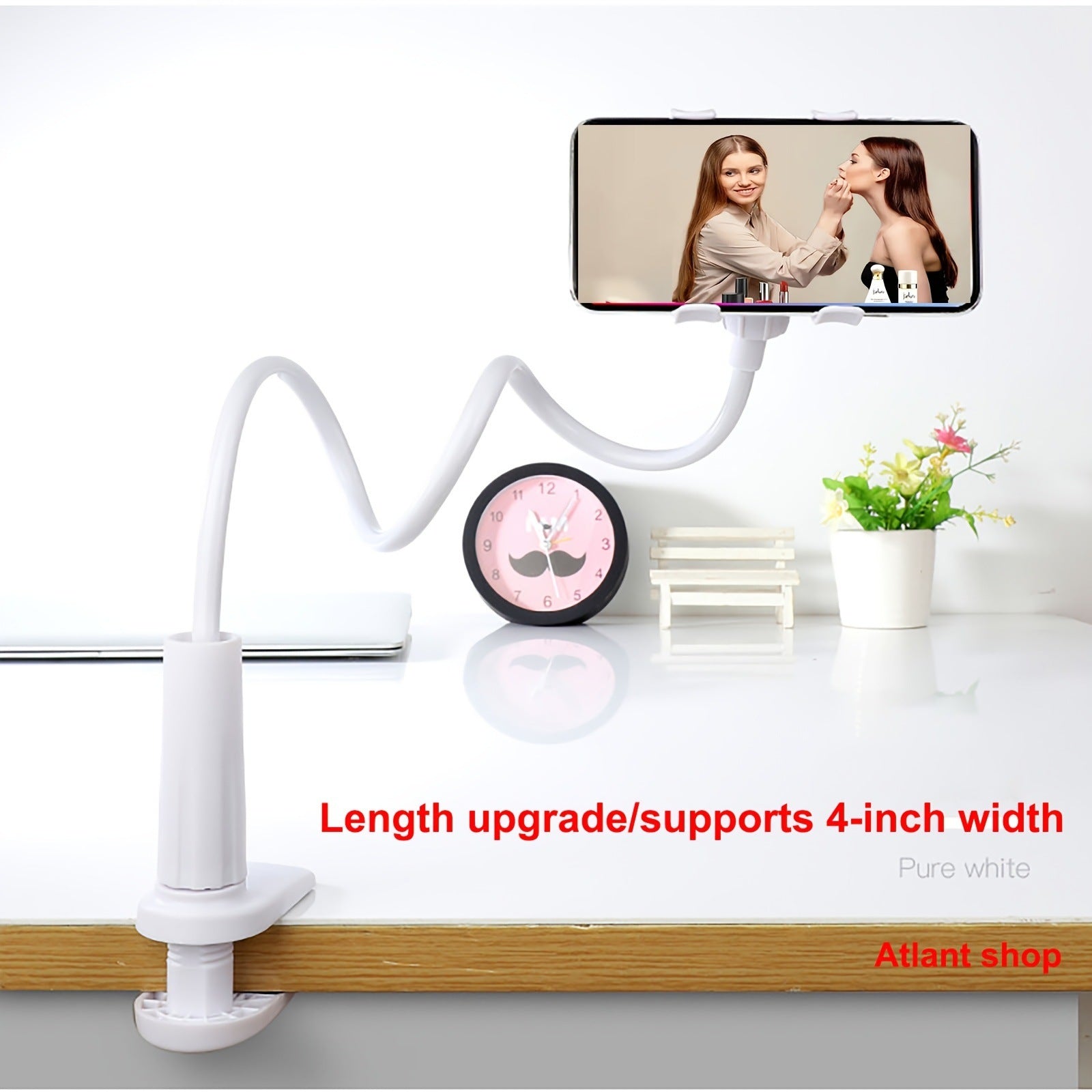 360 Degree Rotating Tablet Phone Holder Spiral Base Lazy