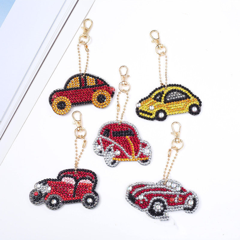 Diamond drawing key chain