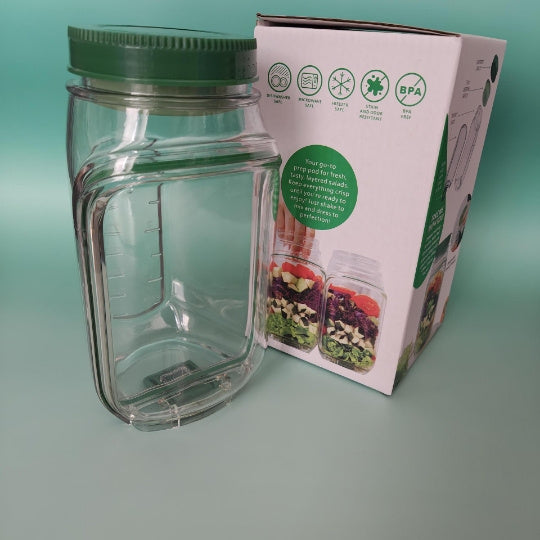 Creative Plastic Salad Storage Tank Portable Storage Bowl