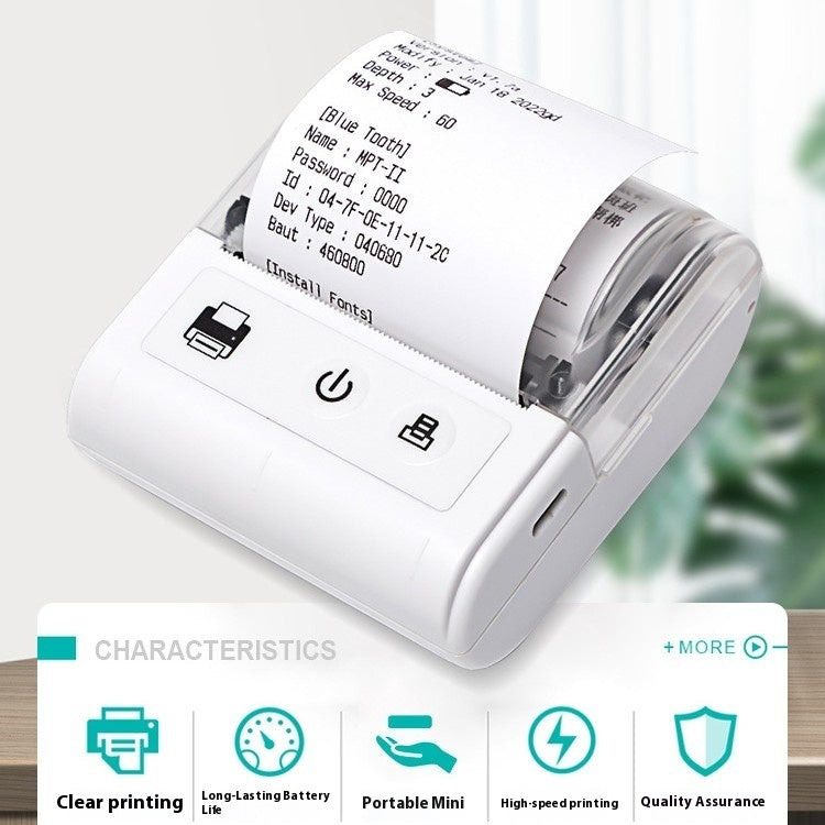 58mm Portable Handheld Bluetooth Printer - EL CHEG