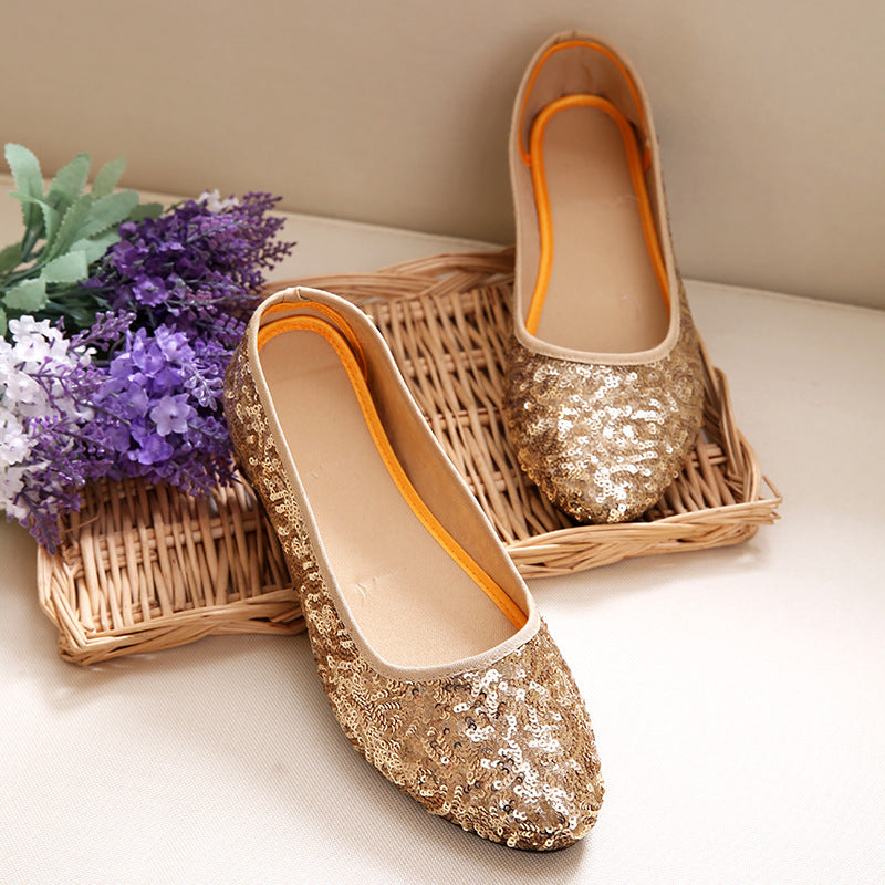 Old Beijing Women's Sequin Shoes Fashion Casual