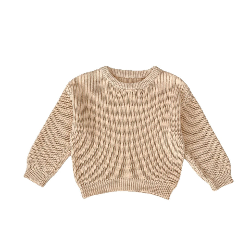 Infant Long Sleeve Round Neck Sweater Autumn Top