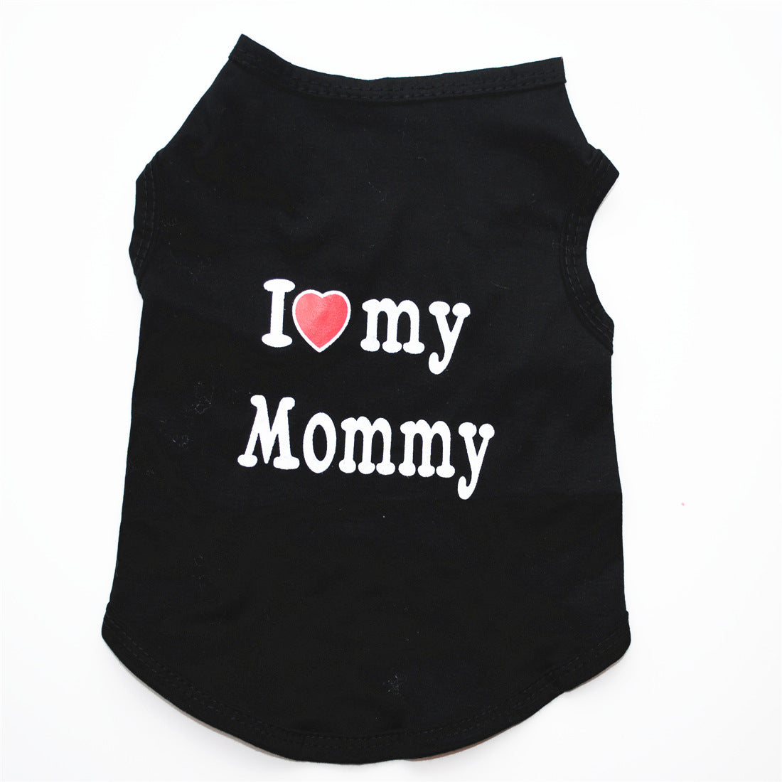 Pet Puppy Clothes Vest Classic Look Love Dad Love Mom