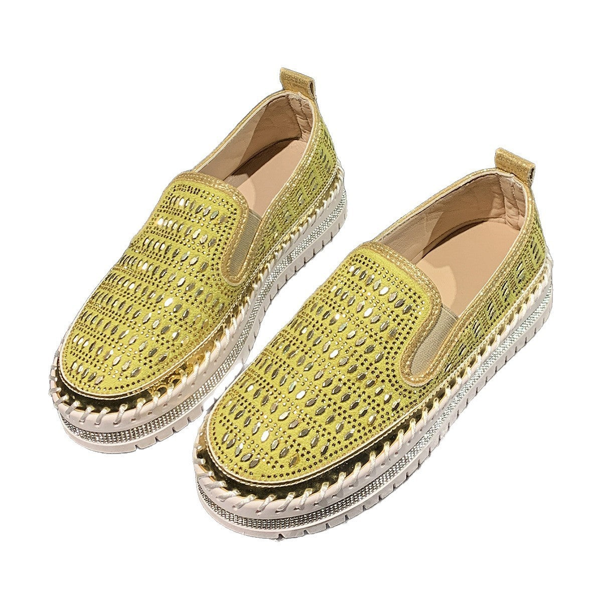 Plus Size Low-cut Loafers Summer Mesh Breathable