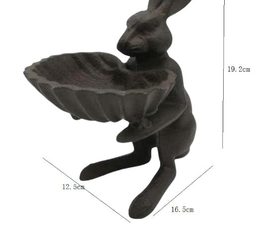 European And American Gardening Rabbit Bird Food Pot Crafts Garden Home Villa Ornaments - EL CHEG