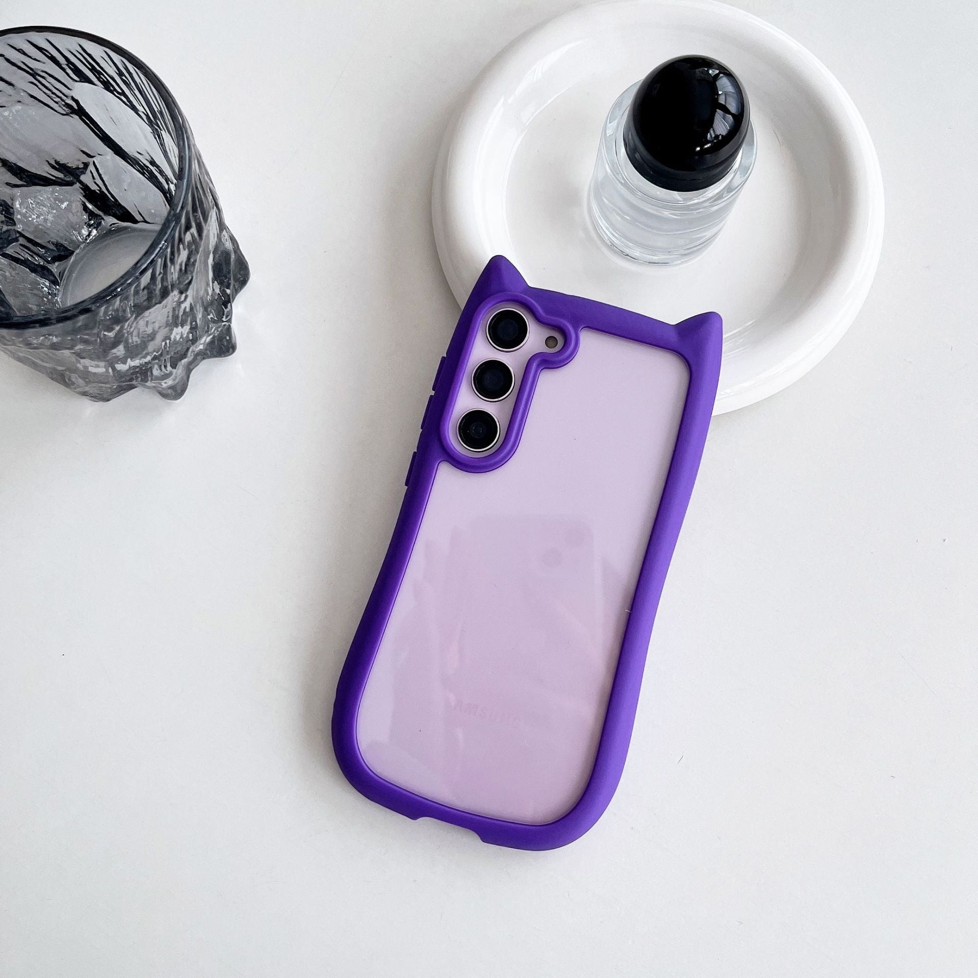 Creative Cat's Ears Transparent Fall Proof Mobile Phone Case