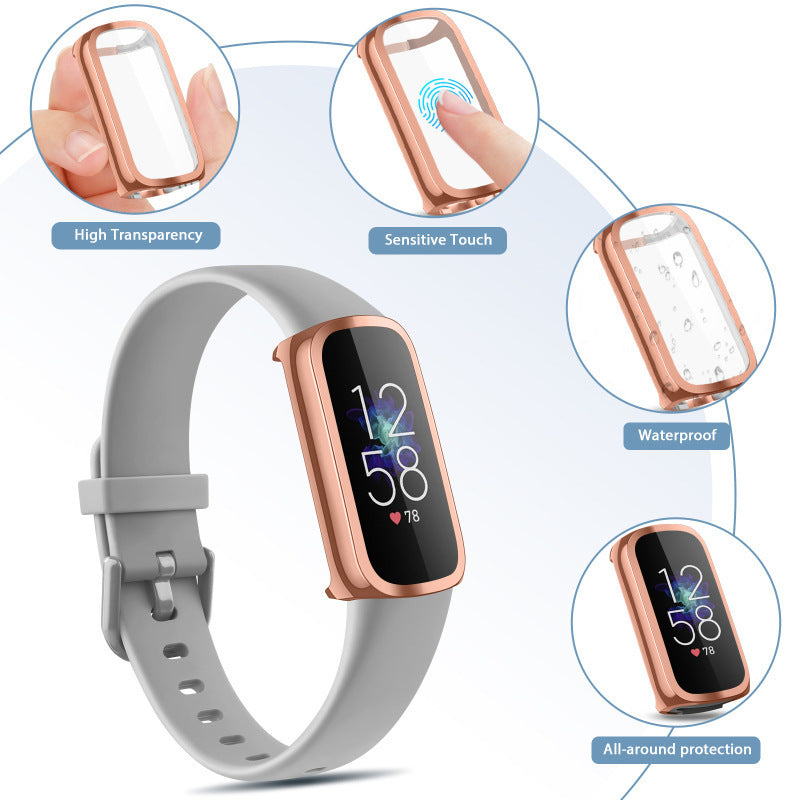 Watch Case TPU Electroplating All-inclusive Soft Rubber Screen Protection