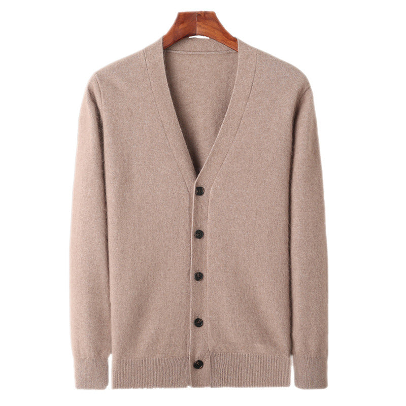 Men's V-neck Button Cardigan Knitted Long Sleeve