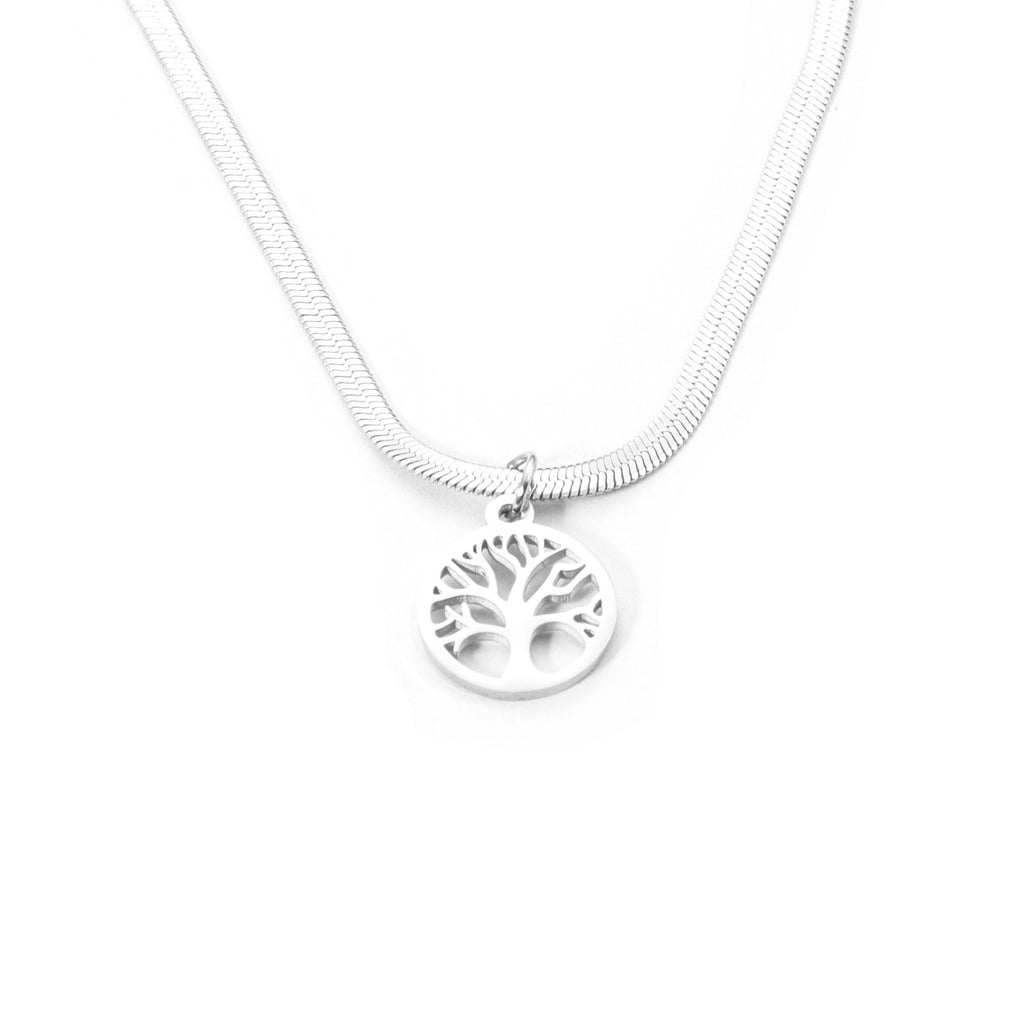 Stainless Steel Lucky Tree Affordable Luxury Fashion Clavicle Chain