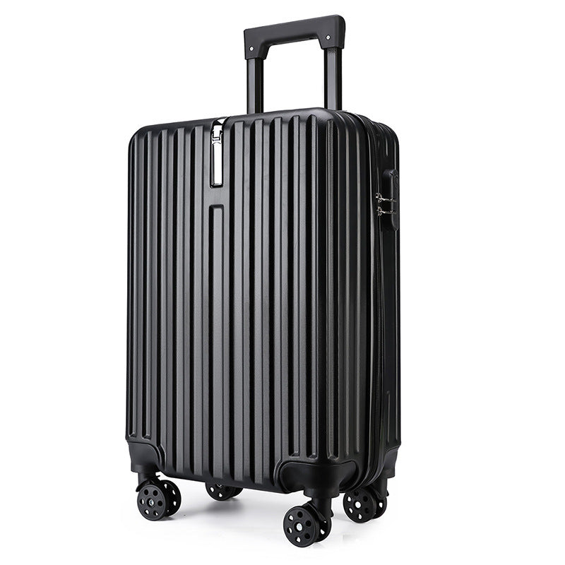 20-inch Large Capacity Student Suitcase Business Striped Trolley Case - EL CHEG