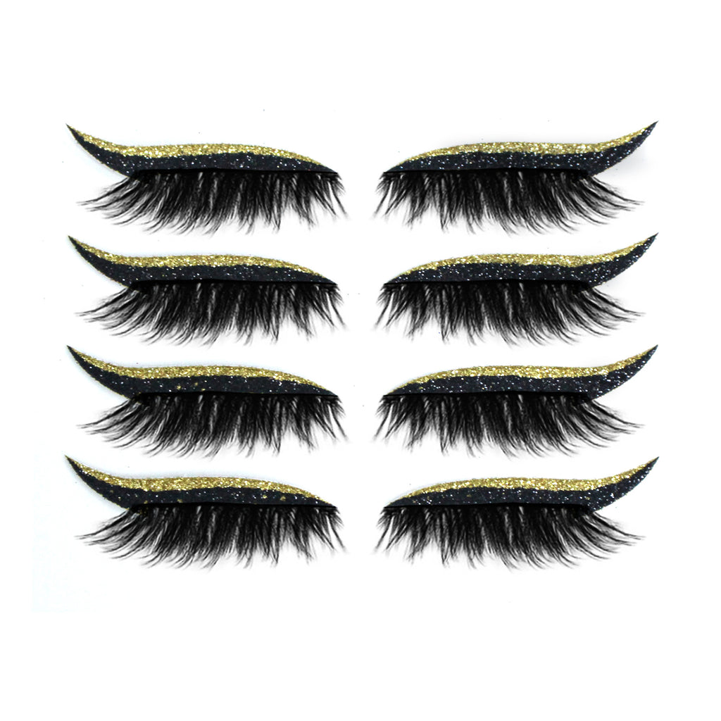 European And American Glitter Self-adhesive Eyeliner False Eyelash Stickers - EL CHEG