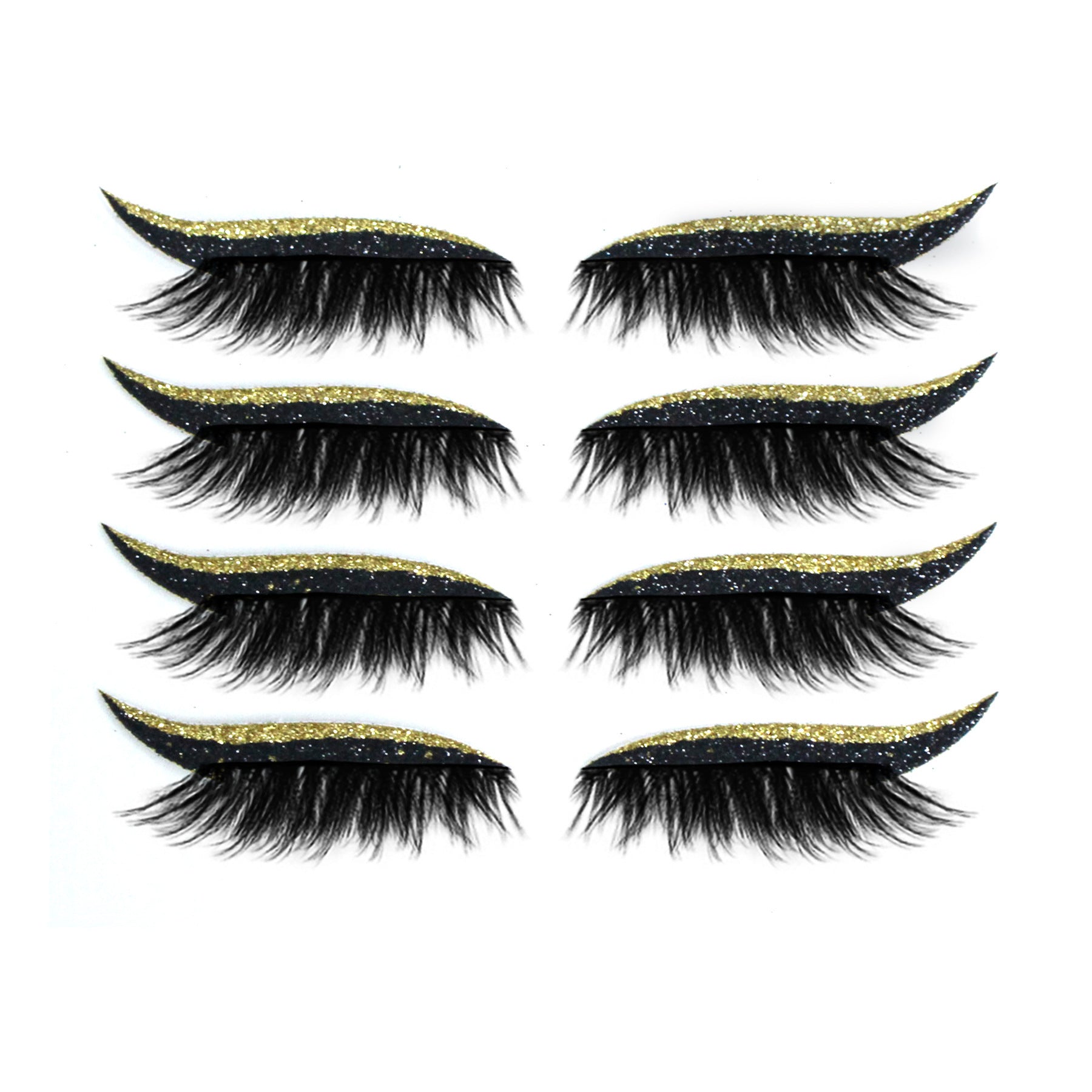 European And American Glitter Self-adhesive Eyeliner False Eyelash Stickers - EL CHEG