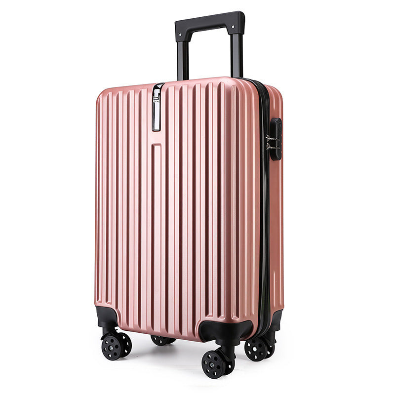 20-inch Large Capacity Student Suitcase Business Striped Trolley Case - EL CHEG