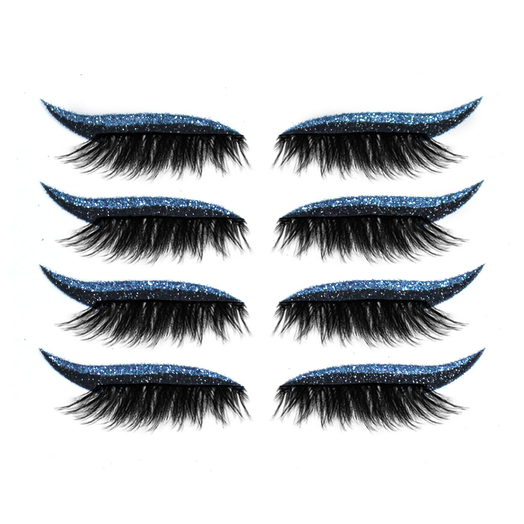 European And American Glitter Self-adhesive Eyeliner False Eyelash Stickers - EL CHEG