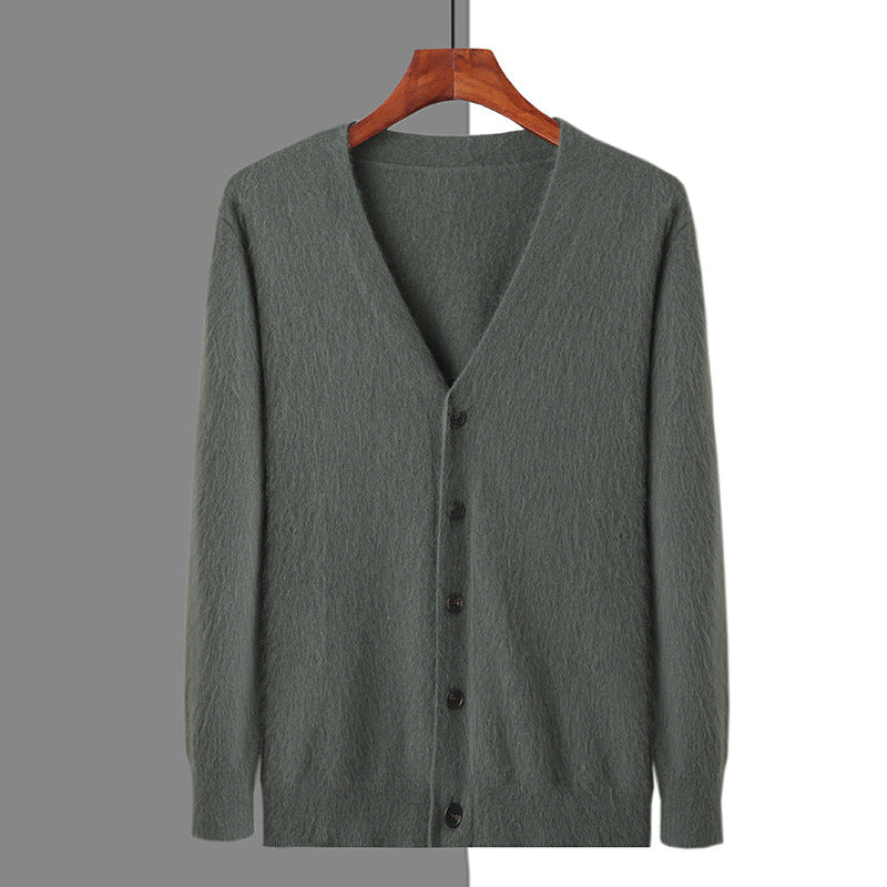 Men's V-neck Button Cardigan Knitted Long Sleeve