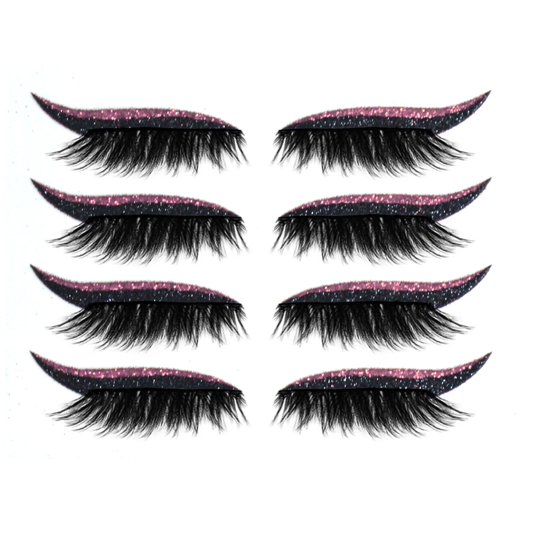 European And American Glitter Self-adhesive Eyeliner False Eyelash Stickers - EL CHEG