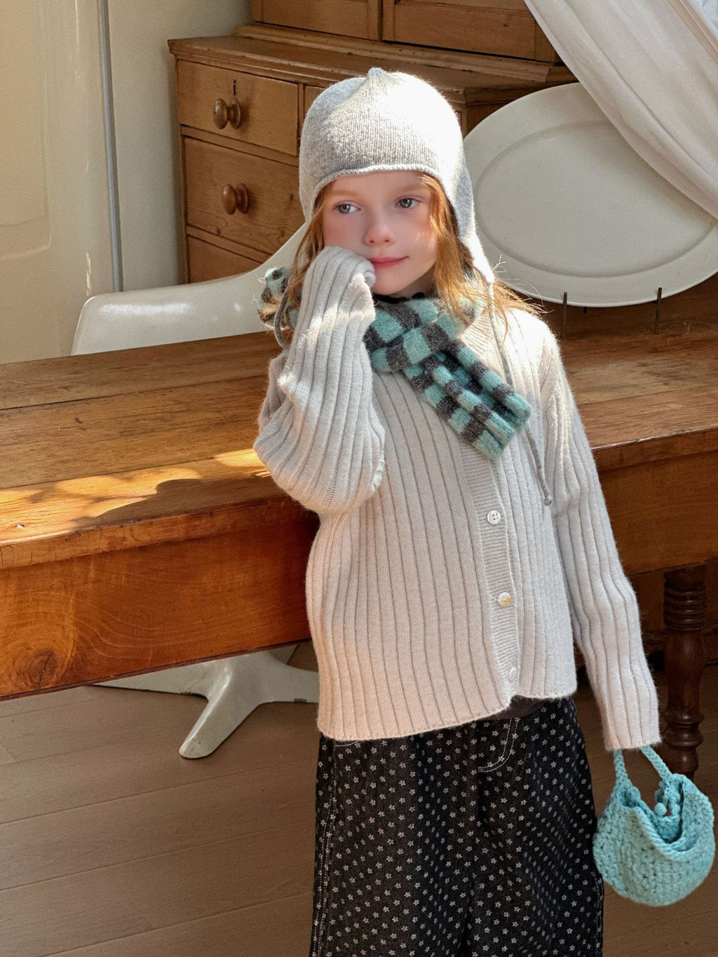 Leisure Alpaca Fleecefiber Girl's Cardigan Sweater Children