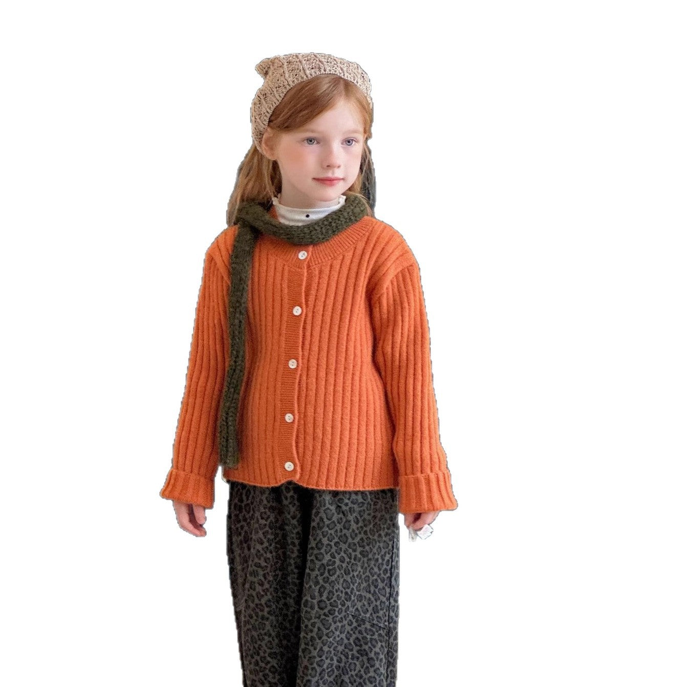 Leisure Alpaca Fleecefiber Girl's Cardigan Sweater Children