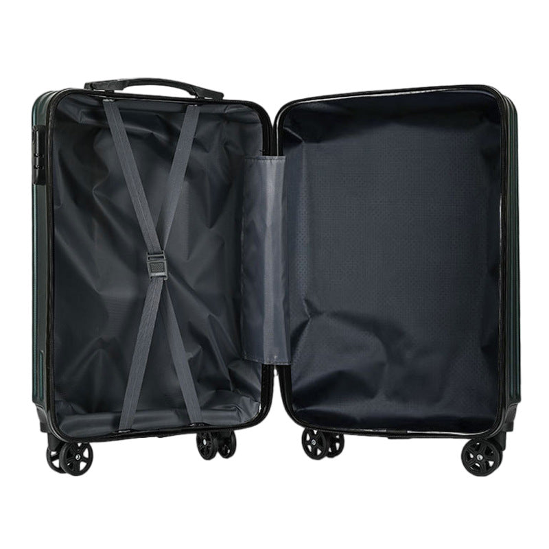 20-inch Large Capacity Student Suitcase Business Striped Trolley Case - EL CHEG