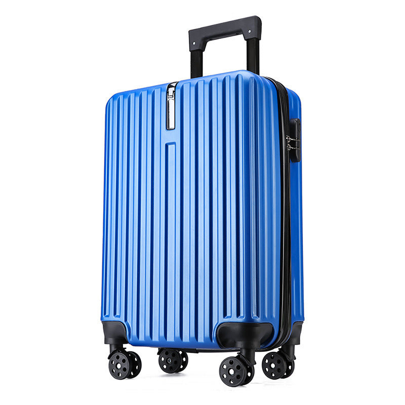 20-inch Large Capacity Student Suitcase Business Striped Trolley Case - EL CHEG
