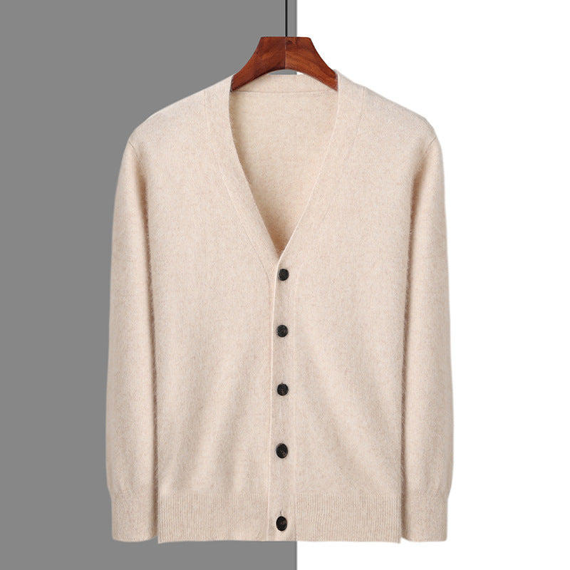 Men's V-neck Button Cardigan Knitted Long Sleeve