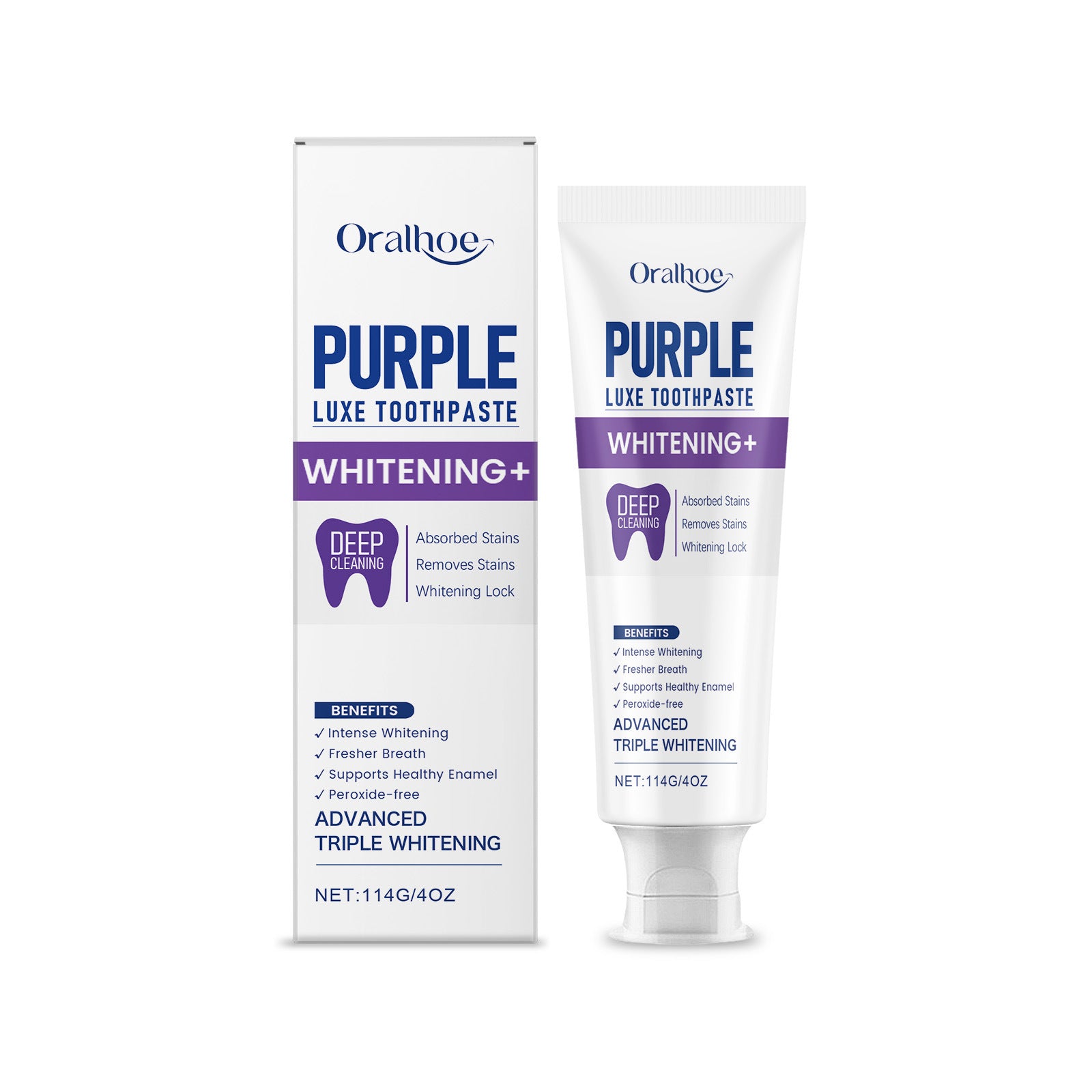 Daily Gentle Care Physical Color Mixing Purple Toothpaste - EL CHEG