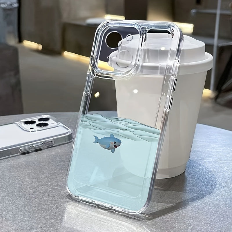 All-inclusive Underwater Shark Space Fine Hole Phone Case