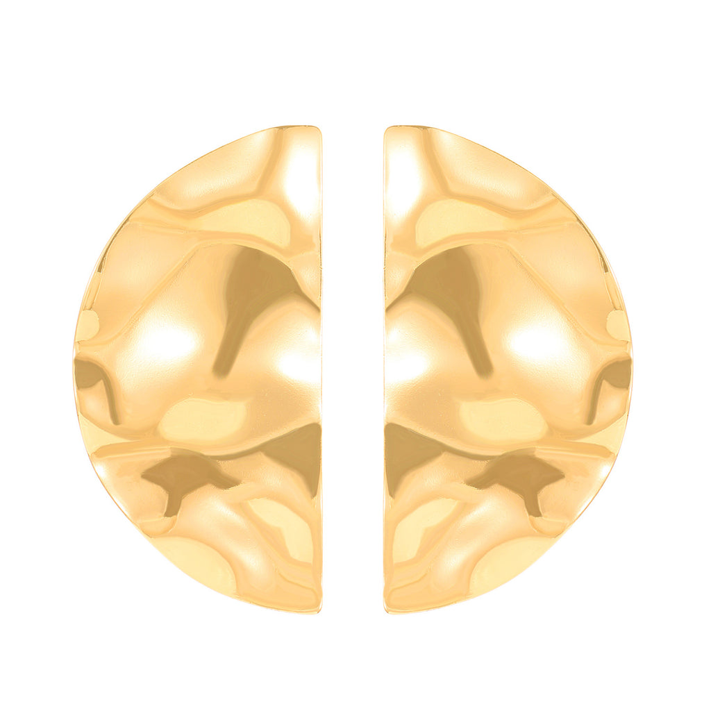 High-grade Retro Personalized Cold Style Scenery Surface Metal Stud Earrings