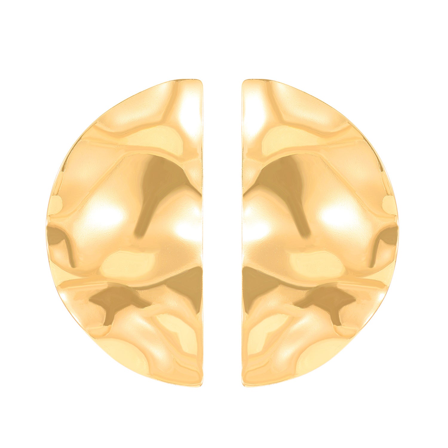 High-grade Retro Personalized Cold Style Scenery Surface Metal Stud Earrings