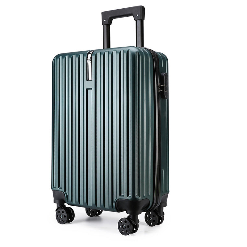 20-inch Large Capacity Student Suitcase Business Striped Trolley Case - EL CHEG