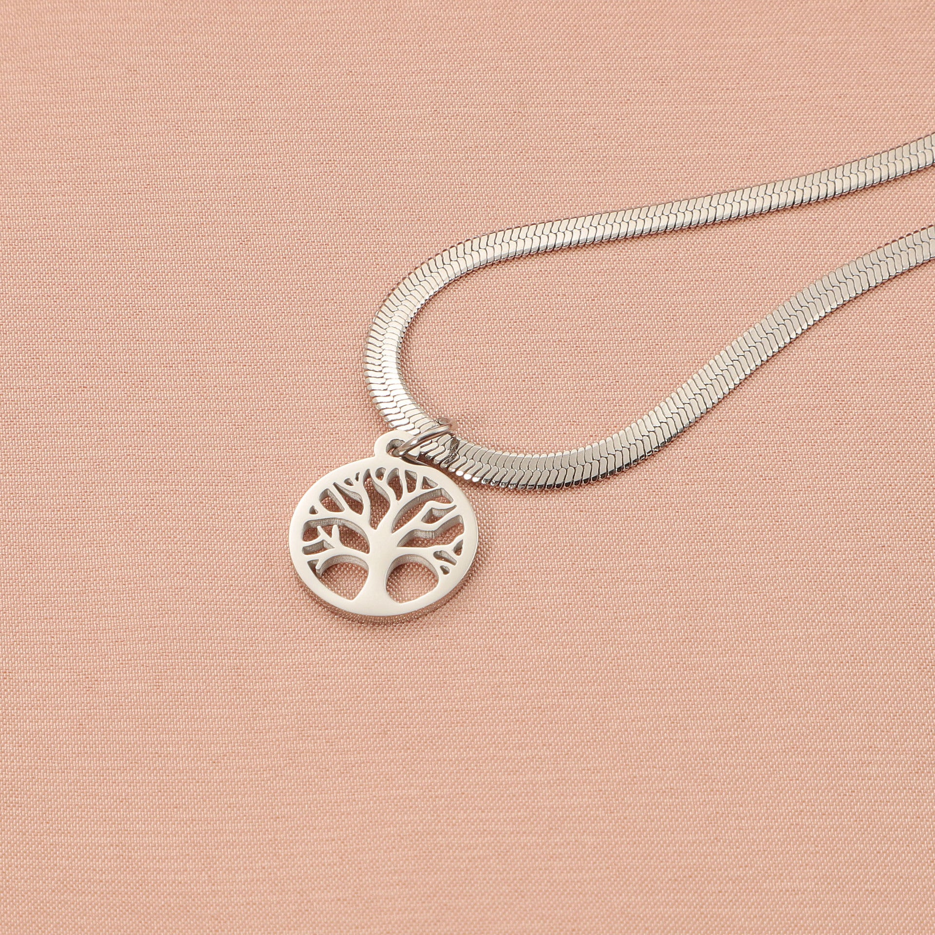 Stainless Steel Lucky Tree Affordable Luxury Fashion Clavicle Chain