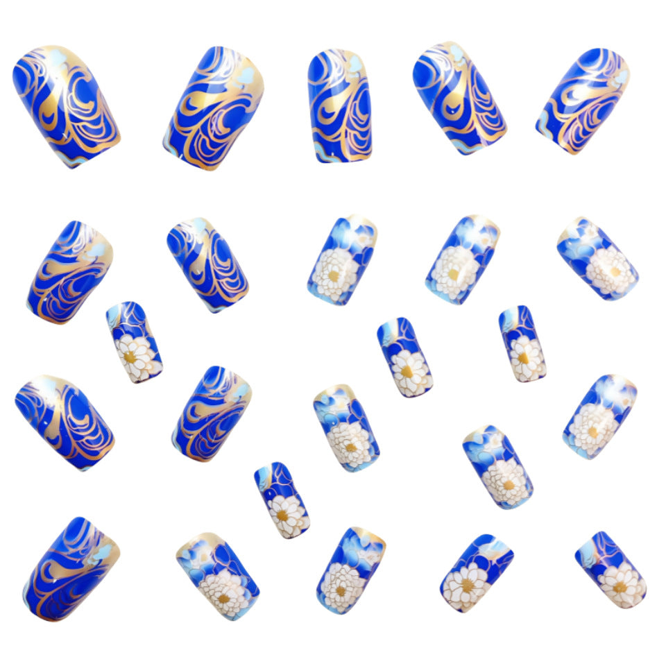 Detachable 24 Pieces Fake Nail Patch Mid-length - EL CHEG