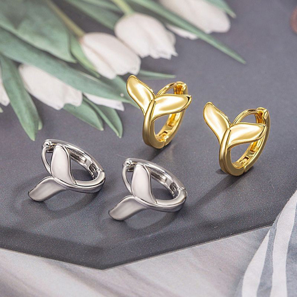 Women's Fashion Fishtail All-match Simple Earrings