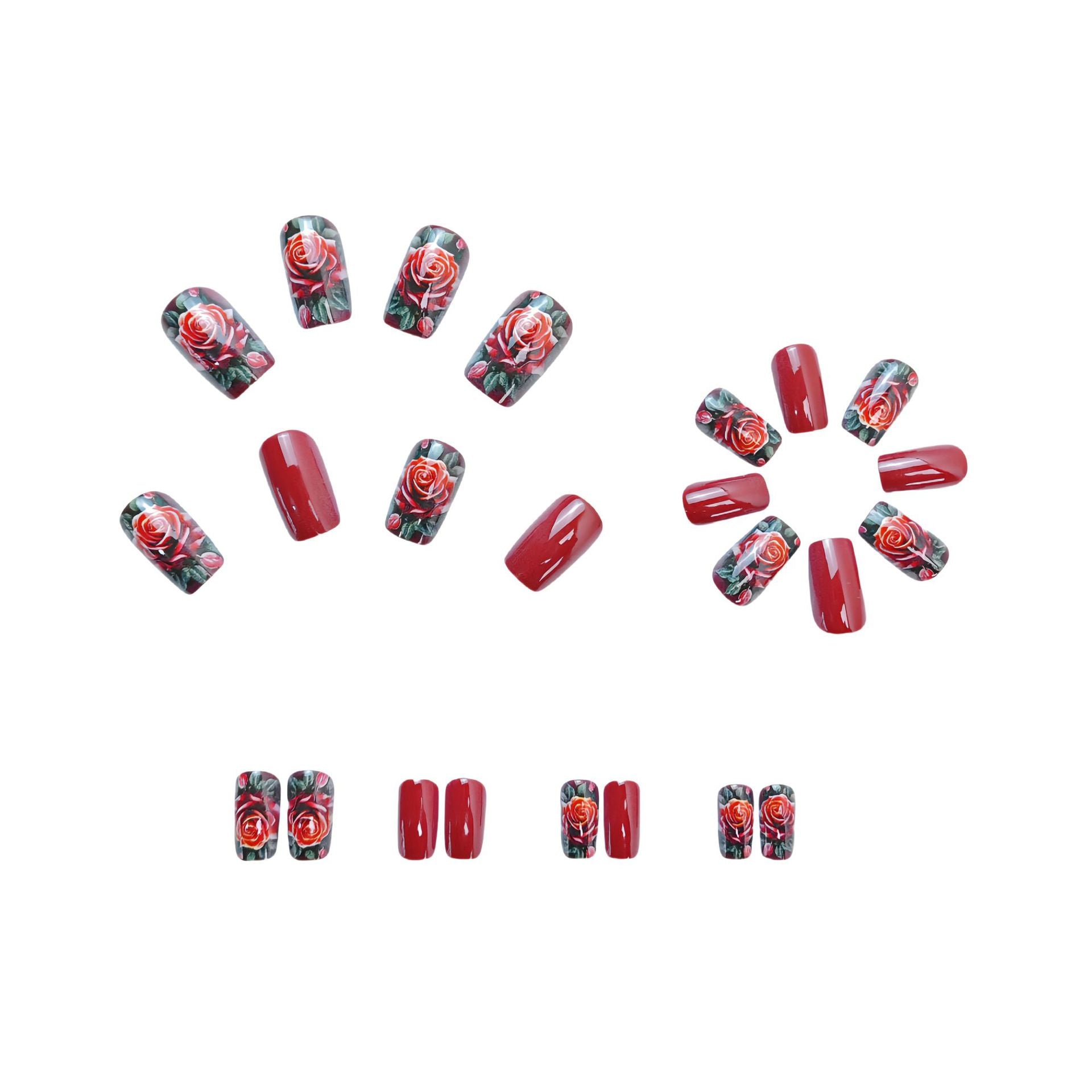 Detachable 24 Pieces Fake Nail Patch - EL CHEG