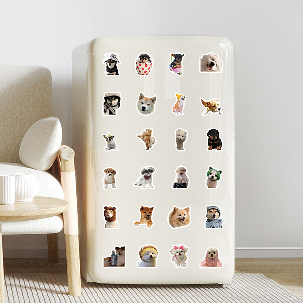 Creative Cartoon Household Portable Realistic Puppy Stickers - EL CHEG