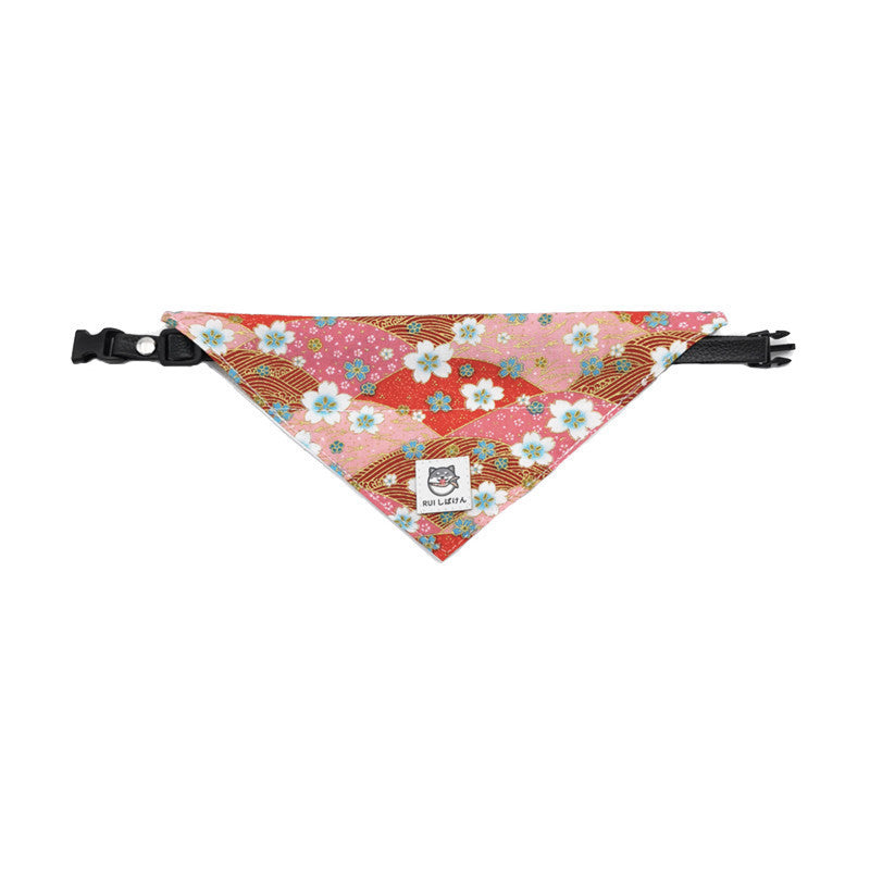 Japanese Tang Grass Pattern Dog Triangular Binder