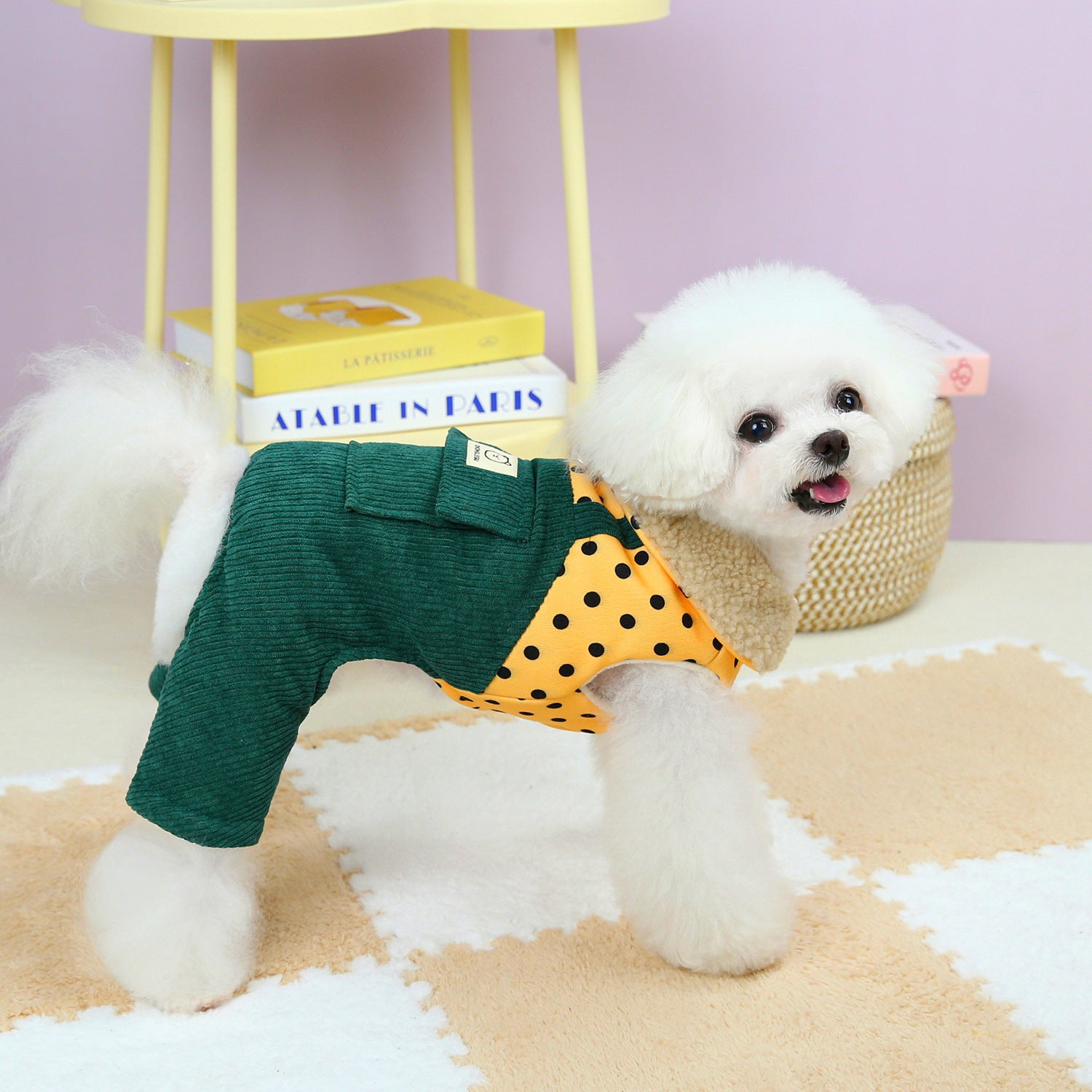 Thickened Small Dog Winter Four-legged Cotton Pet Clothes