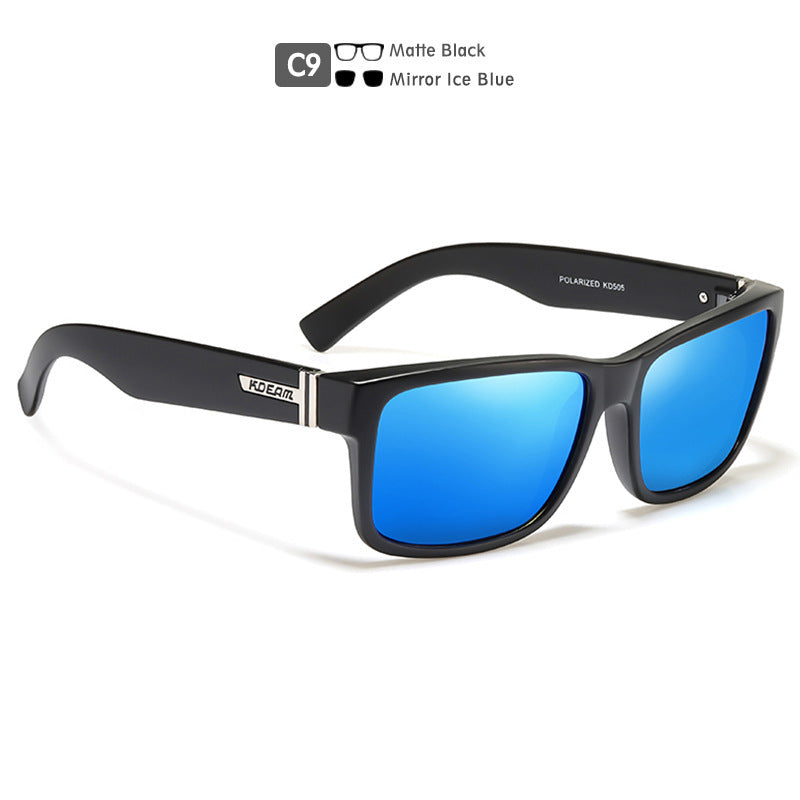 Square Polarized Outdoor Sports Colorful Sunglasses