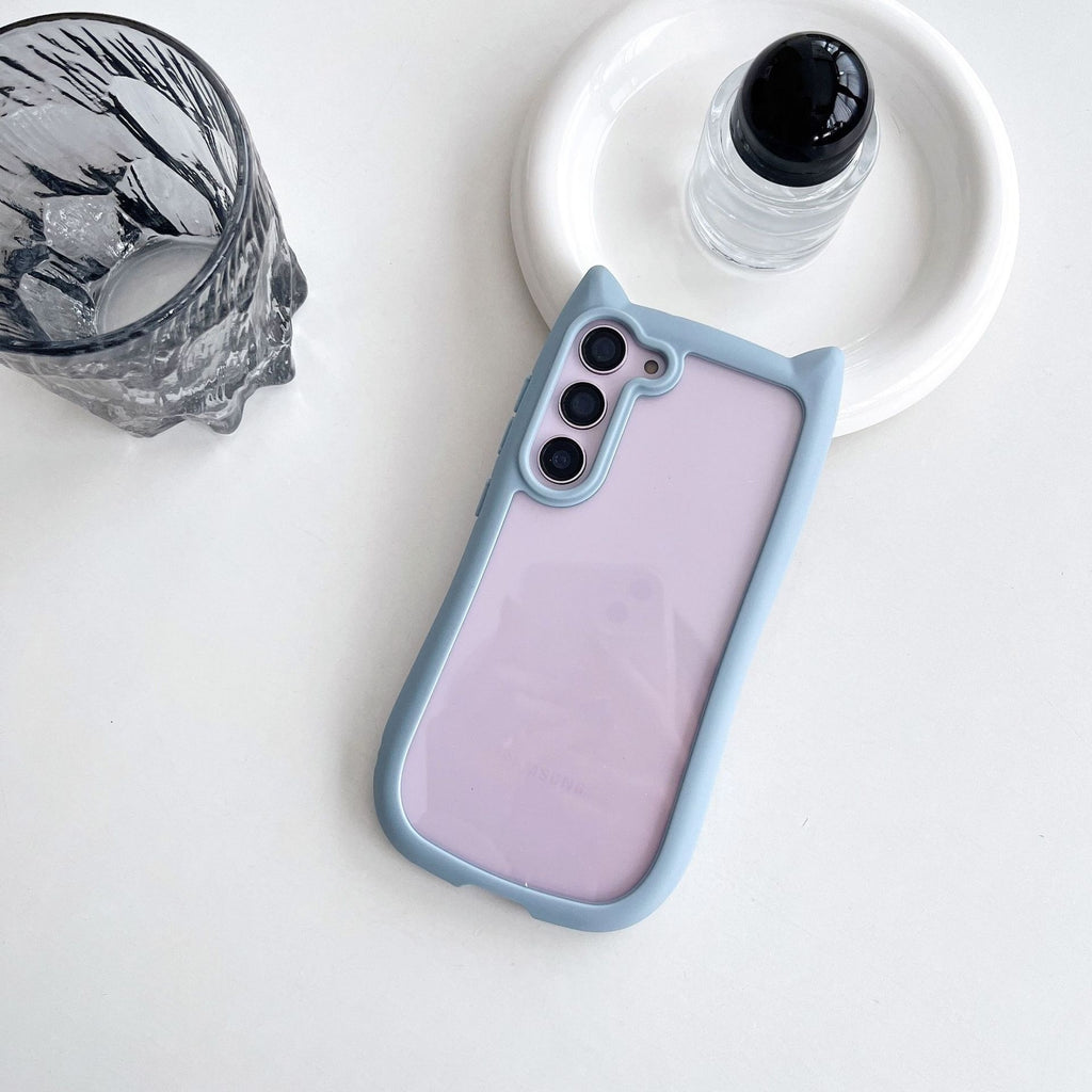 Creative Cat's Ears Transparent Fall Proof Mobile Phone Case