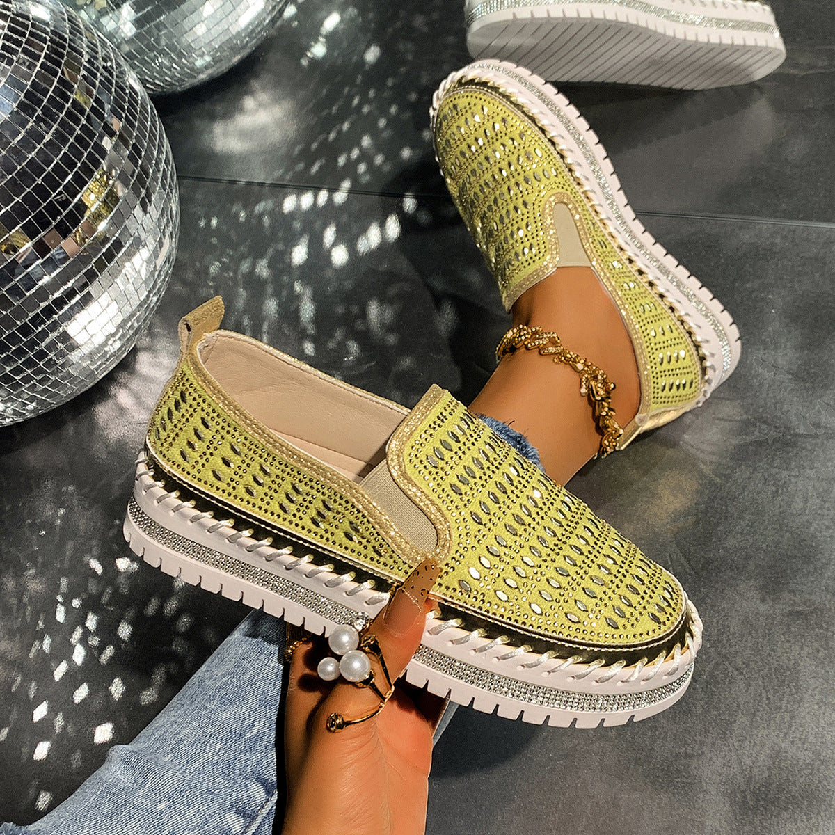 Plus Size Low-cut Loafers Summer Mesh Breathable