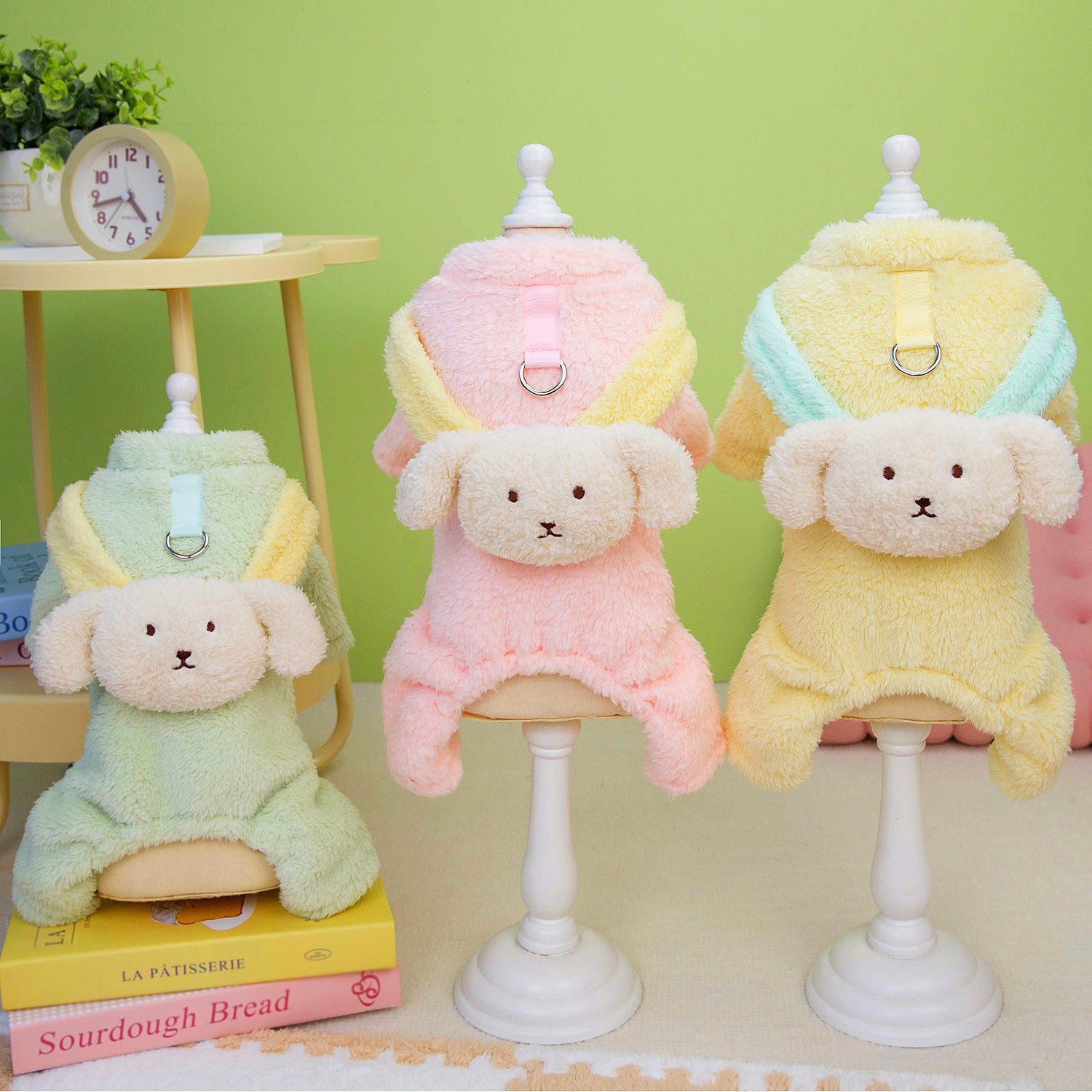 Small Dog Clothing Back Dog Four Legs Fluffy Jacket