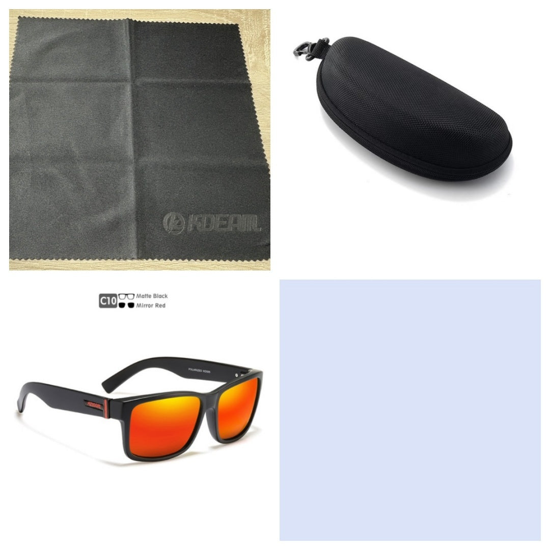 Square Polarized Outdoor Sports Colorful Sunglasses