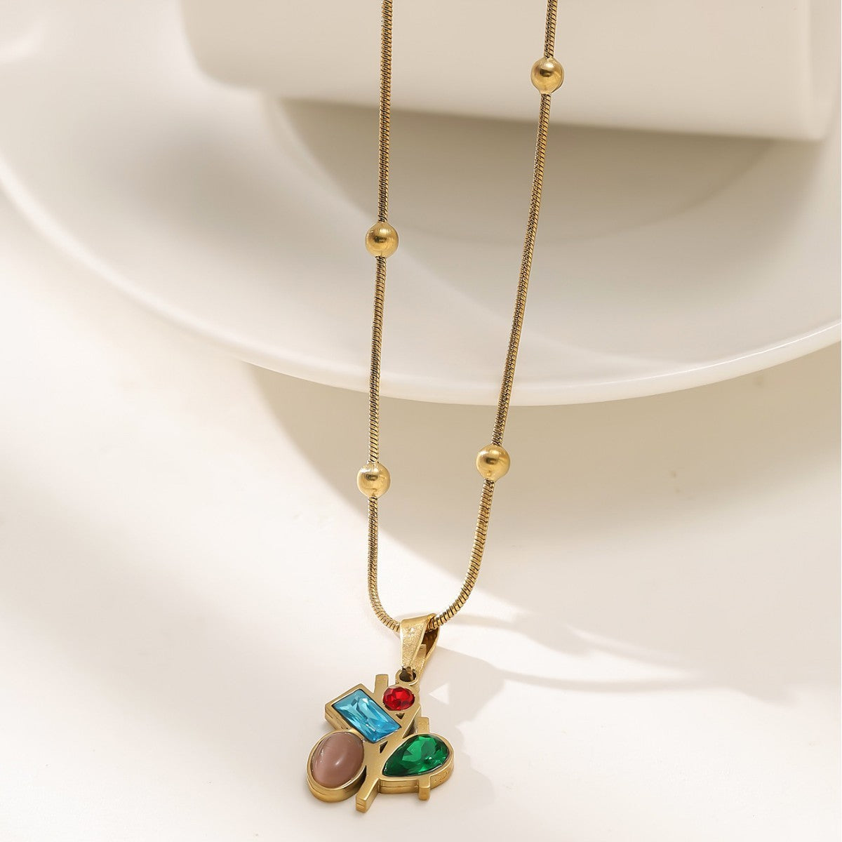 New Small Tree Gem Necklace Affordable Luxury Fashion