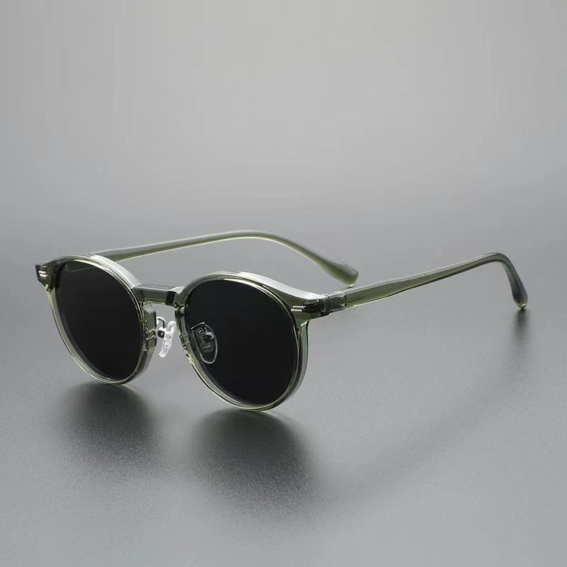 Japanese-style Retro Sunglasses Women's Trendy Round